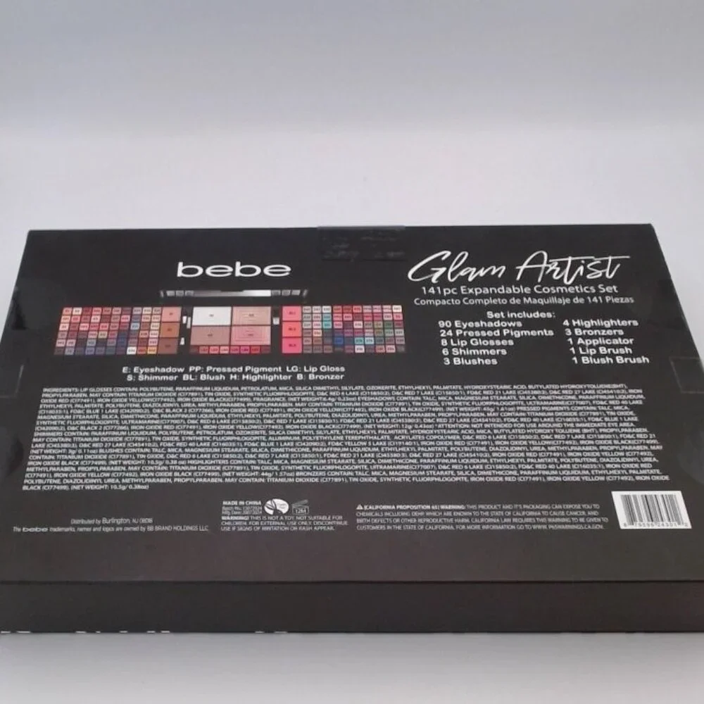 bebe Glam Artist‎ 141-Piece Expandable Cosmetics Set – NEW